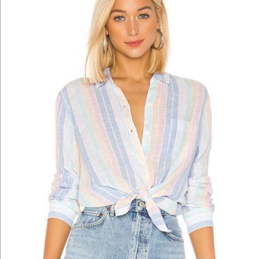 Rails Charlie Stripe Top - image 1